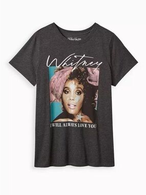 Whitney Houston Classic Fit Crew Tee NWT